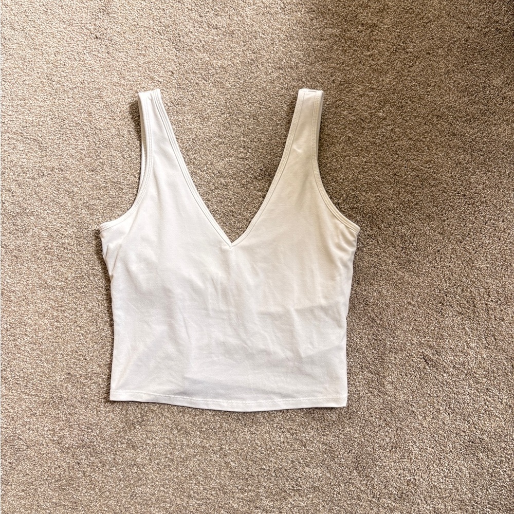White Athletic Tank